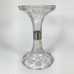 Vintage Glass Drugstore Shelf Riser Soda Fountain 8.25" - Hat Display Pedestal
